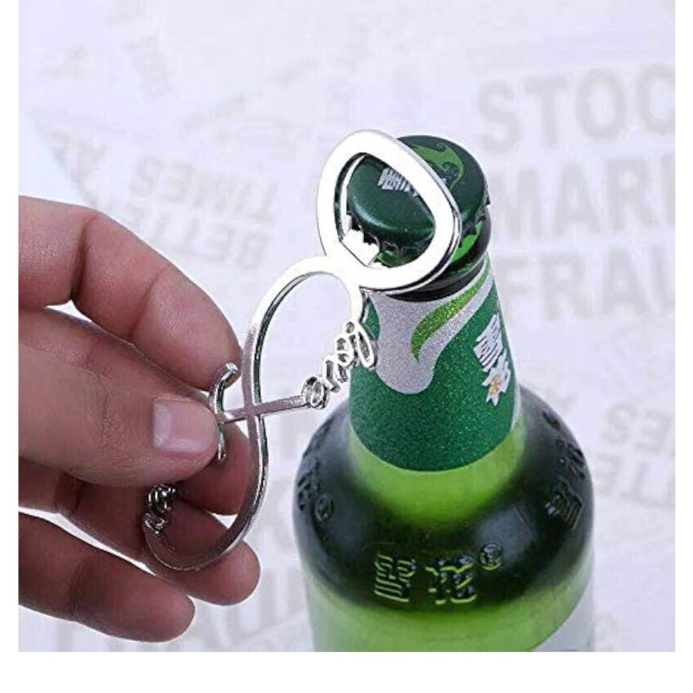 Amazon Silver Bottle Opener with Script Design - Picture 2 of 14